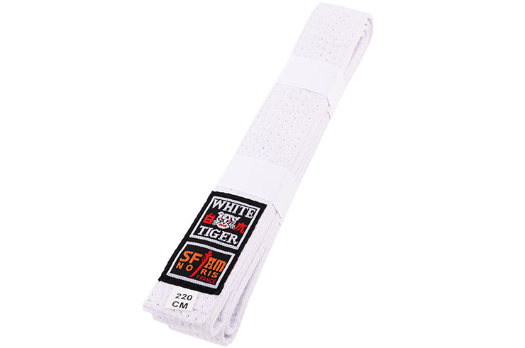 Martial Arts, Quilted Belt (Customizable) - White Tiger, Noris