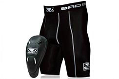Protector de ingle & pantalones cortos de soporte de compresión, Hombre - Defender 2.0, Bad Boy Legacy