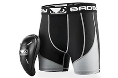 Protector de ingle y pantalones cortos de soporte de compresión, Hombre - BLKL Full Guard, Bad Boy Legacy