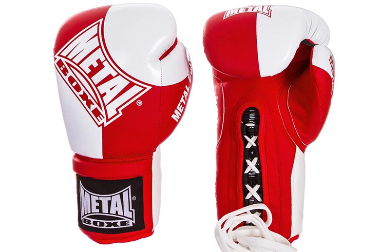 Gants Boxe Française - Lacets MB207, Metal Boxe