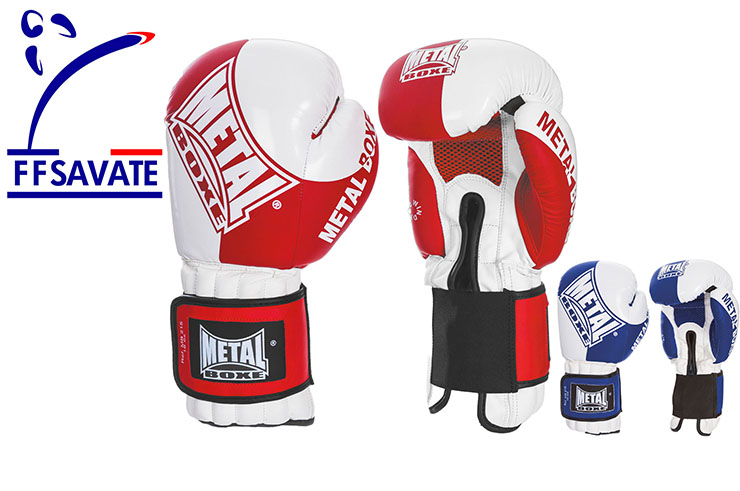 French boxing gloves, Competition, FFSavate - MB215, Metal Boxe