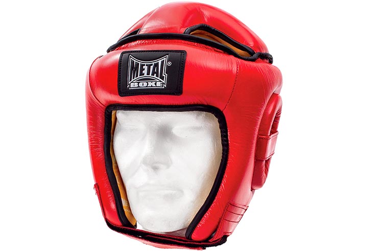 Casco de competición, Cuero - MB510, Metal Boxe
