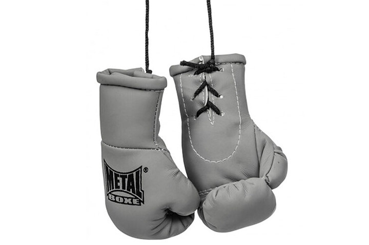 Mini-luvas de boxe, para espelho retrovisor - MB187G, Metal Boxe