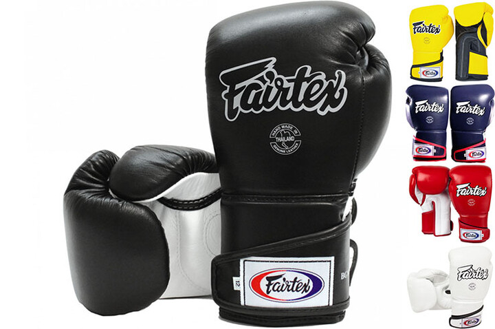 Luvas de boxe para treino, couro - FXV6, Fairtex