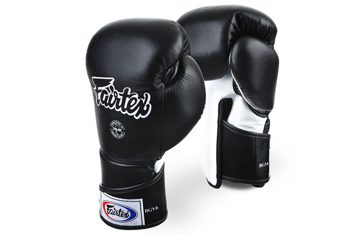 Luvas de boxe para treino, couro - FXV6, Fairtex