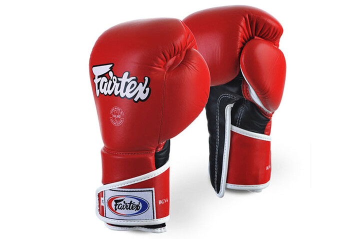 Luvas de boxe para treino, couro - FXV6, Fairtex