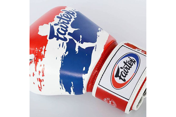 Guantes de boxeo tailandeses, entrenamiento, cuero - V1 Thai Pride, Fairtex