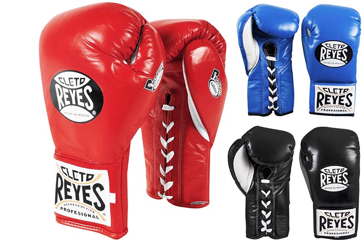 Guantes de lucha con Cordones, Cuero - Cleto Reyes