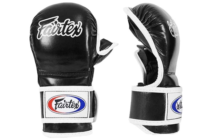 Free Fight Gloves in leather, With Thumb - FXFGV15, Fairtex