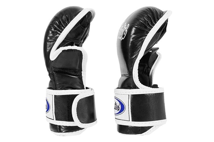 Free Fight Gloves in leather, With Thumb - FXFGV15, Fairtex