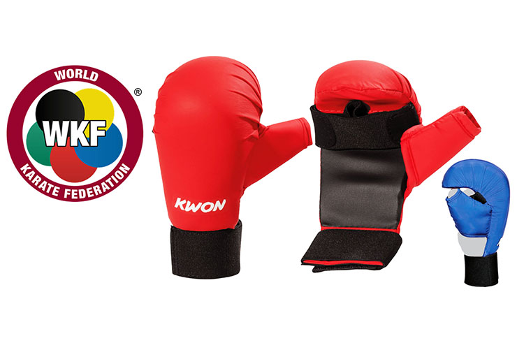 Protector de manos de Karate WKF - con pulgar, Kwon