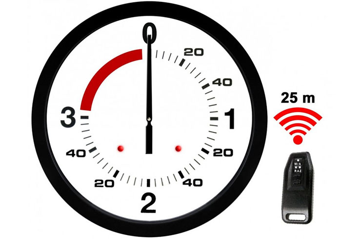 Wall boxing timer, With wireless control - Ø600mm, NineStars