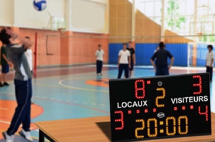 Chronomètre/Scoreur, Multisports - Portatif avec pupitre, IHM