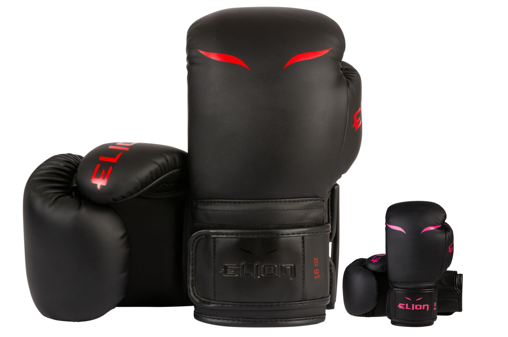 Gants MMA ELION Sparring - Mat-Black CUIR 