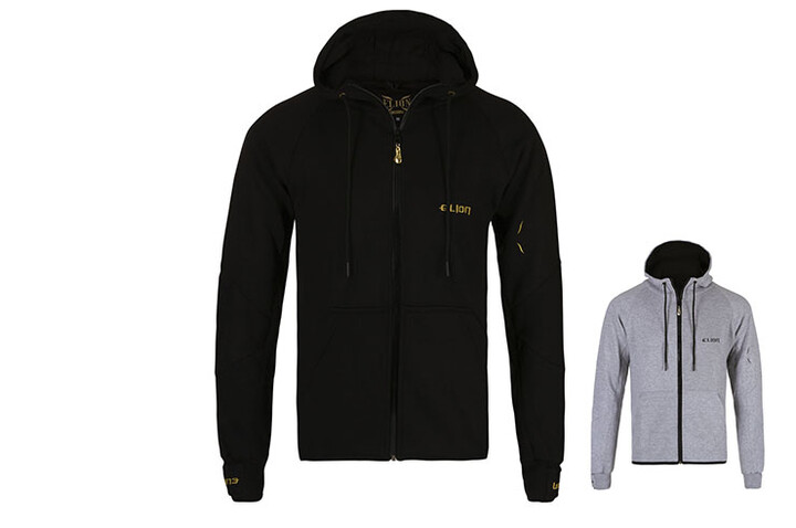 Sweatshirt à fecho de correr & capuz - Shadow, Elion Paris