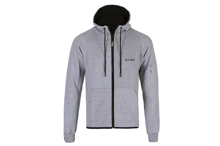 Sweatshirt à fecho de correr & capuz - Shadow, Elion Paris