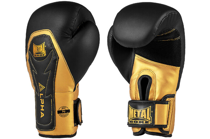 Luvas de Boxe Alpha Training - MBGAN111NG, Caixa em Metal