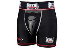 Protector de ingle y pantalones cortos de soporte de compresión, Hombre - OKO, Metal Boxe