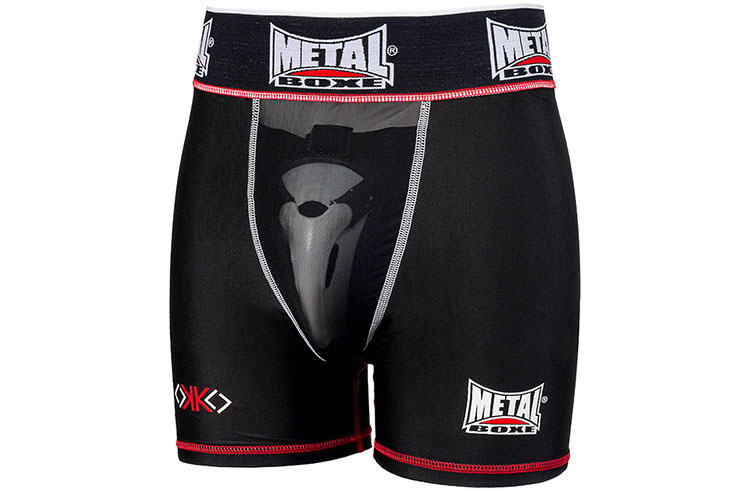 Concha & Short de manutenção de compressão, Homens - OKO, Metal Boxe