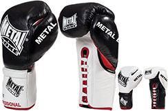 Guantes de boxeo pro con cordones, Sirius - MB6300, Metal Boxe