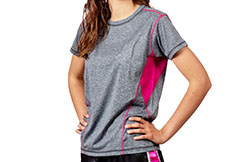 Camiseta deportiva con mangas cortas, Mujer - TC103, Metal Boxe