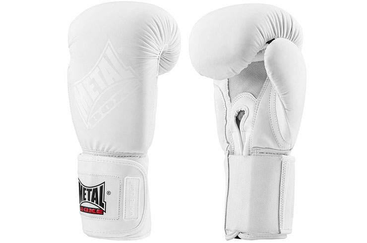 Boxing gloves, White Light - MBGAN202W, Metal Boxe