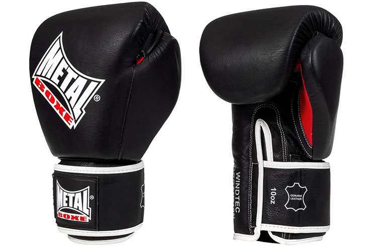 Leather boxing gloves, OKO - GRGAN210N, Metal Boxe