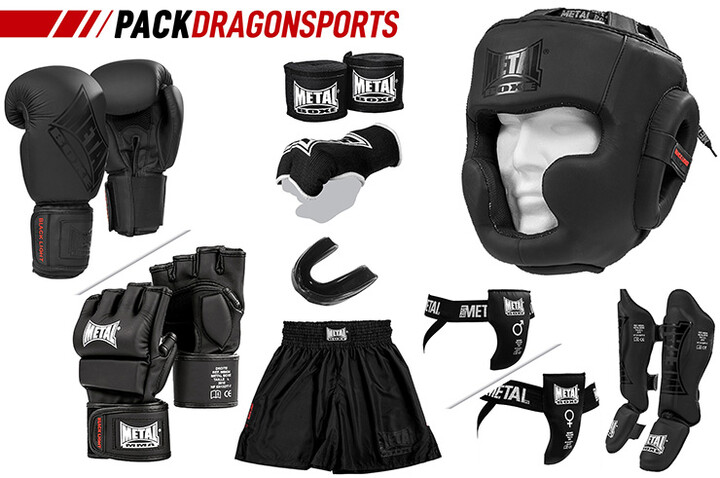 Pack Sports de Combat | Boxe Gamme Black Light - Métal Boxe