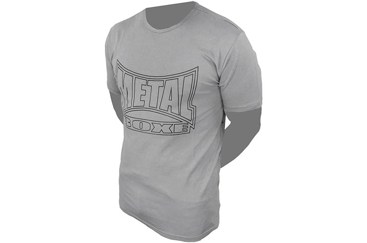 Camiseta deportiva con manguas cortas, Hombre, One - MBTEX92, Metal Boxe