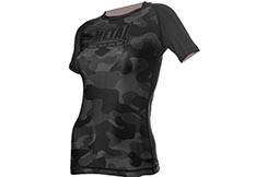 T-shirt de sport, Rashguard Camo, Femme - MBTEX107F, Métal Boxe