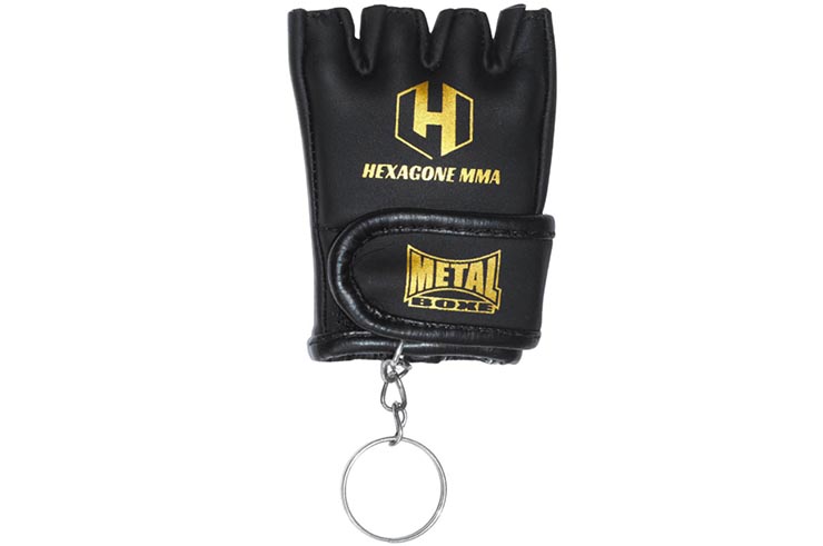 MMA Glove Keyring - Hexagon, Metal Boxe