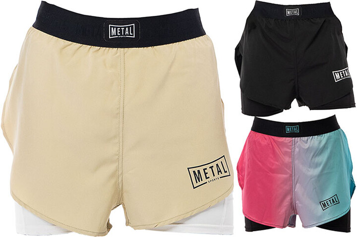 Combat Shorts 2 in 1, Compression - MSS302, Metal Boxe