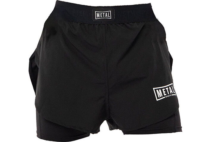 Combat Shorts 2 in 1, Compression - MSS302, Metal Boxe