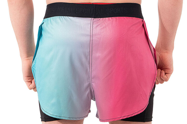 Combat Shorts 2 in 1, Compression - MSS302, Metal Boxe