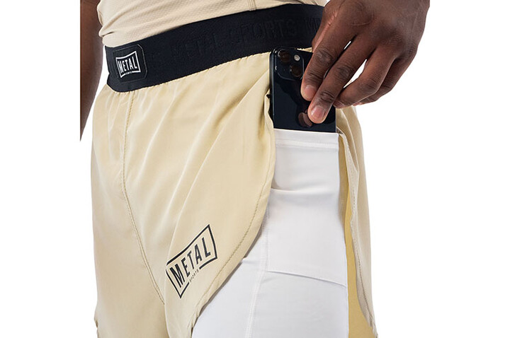Combat Shorts 2 in 1, Compression - MSS302, Metal Boxe