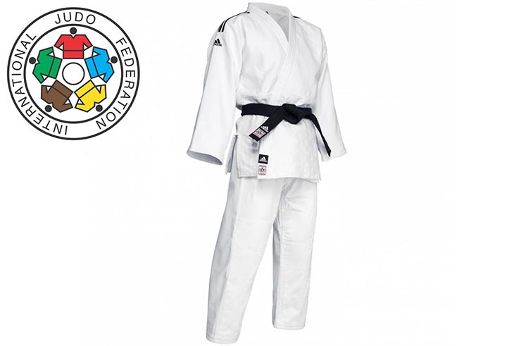 Kimono de Judo, Champion II - Blanc J-IJF Slimfit, Adidas
