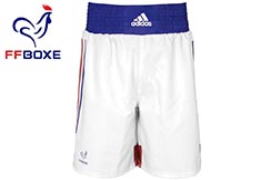 Top Ten - Short de Boxe Homme / Rouge-Blanc / Medium