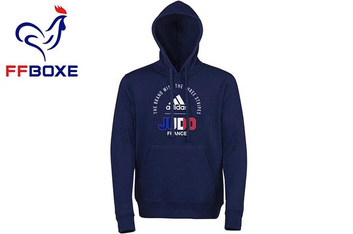 Sweat à capuz, colecção equipa de França - Judo, Adidas