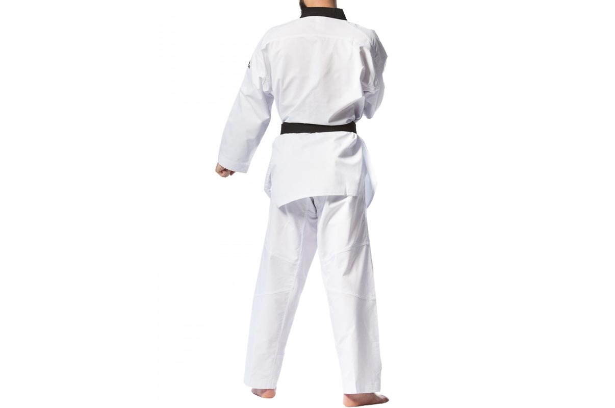 adidas Taekwondo WTF Approved Uniform Dobok, Black V-Neck