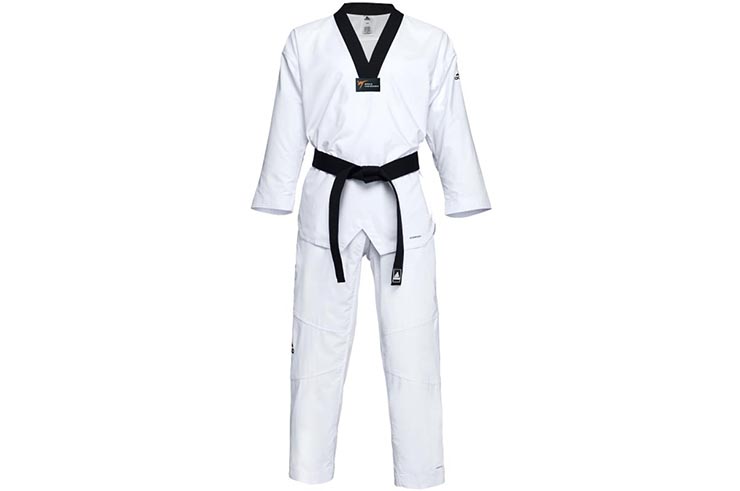 Dobok Competición WTF, Cuello Negro - ADITF03WT, Adidas