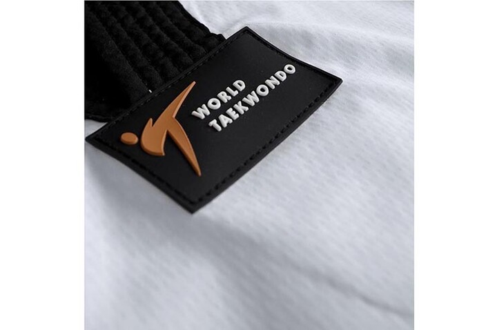 Dobok Concorrência WTF, Colarinho Preto - ADITF03WT, Adidas