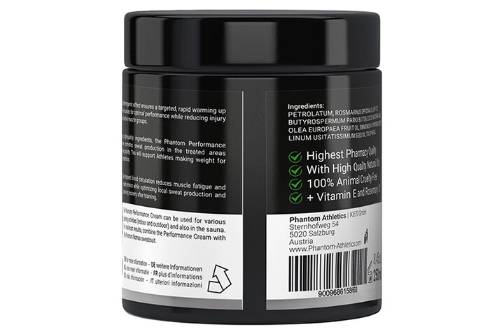 Creme de Desempenho Para Perda de Peso - 250ml, Phantom Athletics