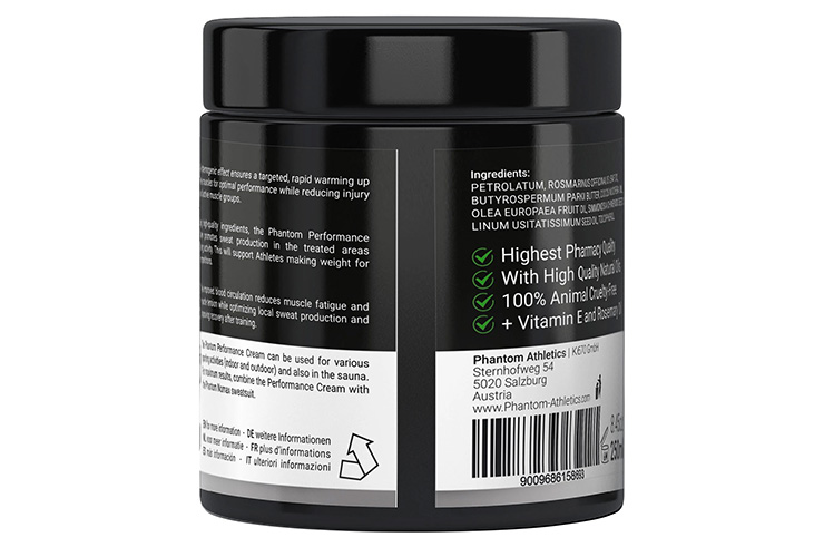 Performance cream for Weight cutting - 250ml, Phantom Athletics