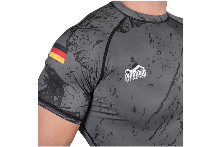 Camiseta de compresión, Mangas cortas - Germany, Phantom Athletics