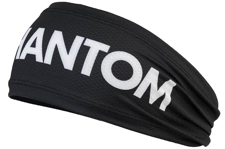 Black headband with large Phantom logo - Phantom Athletics