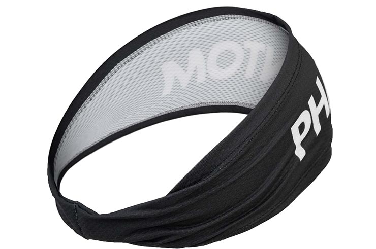 Black headband with large Phantom logo - Phantom Athletics