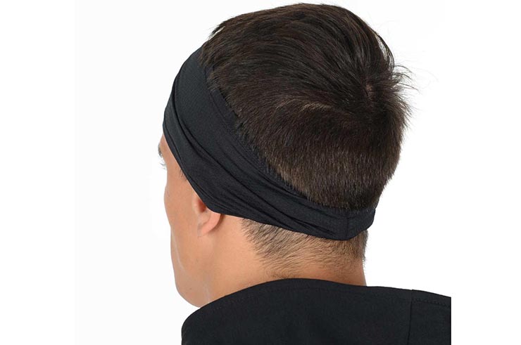 Black headband with large Phantom logo - Phantom Athletics