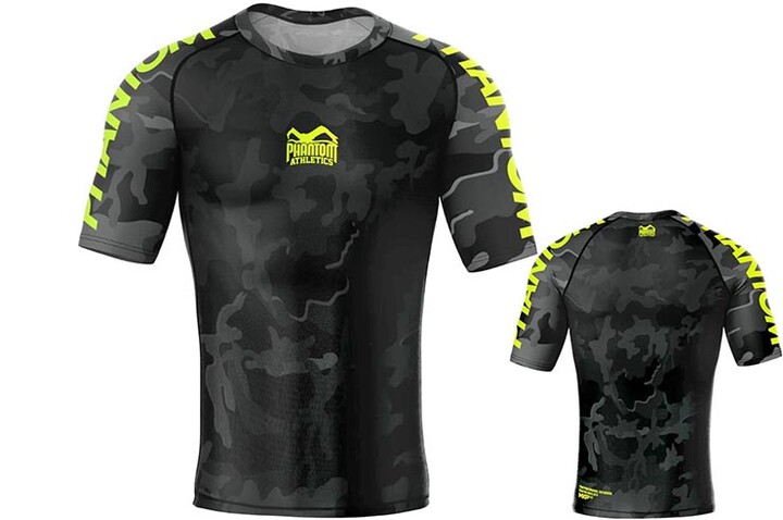 T-shirt de compressão, manga curta - Evo Neon, Phantom Athletics