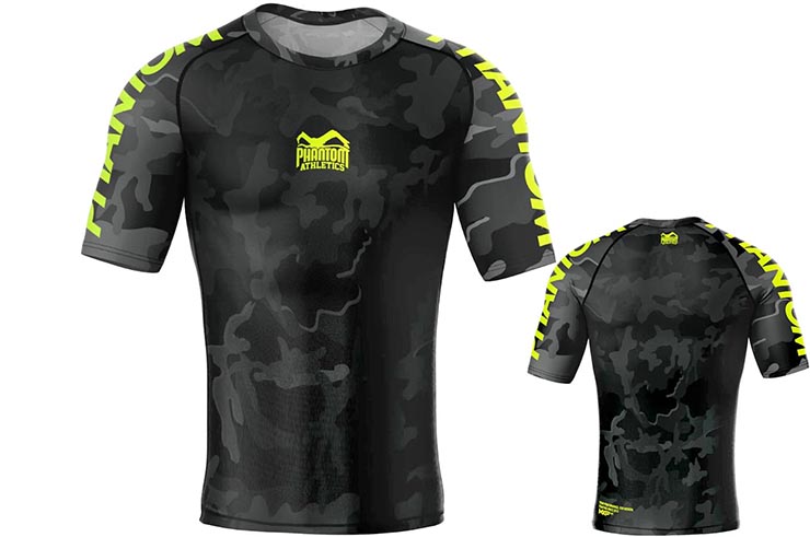 Camiseta de compresión, Mangas cortas - Evo Neon, Phantom Athletics