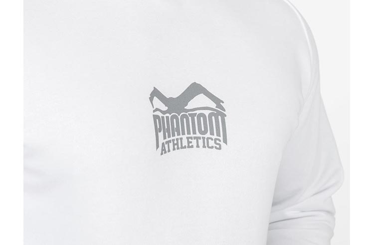 Sudadera blanca con capucha y logotipo clásico - Phantom Athletics